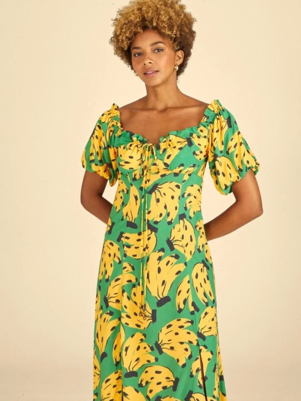 NWT FARM RIO BANANA MADURA DRESS SIZE SMALL  PK4321 DI65